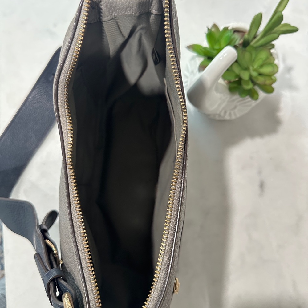 💋Coach F76697 Jes Colorblock Hobo Heather Gray/Black Pebbled Leather Bag - Picture 10 of 12